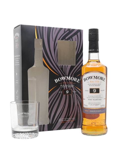 Bowmore 9 Year Old Glass Set