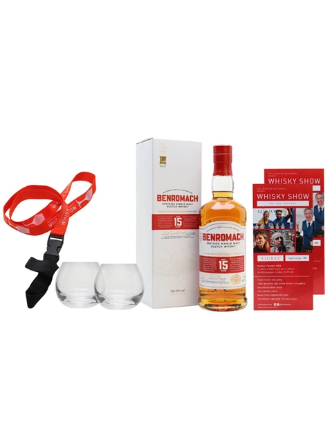 Benromach 15 Year Old Whisky Show Package 2 Sunday Tickets