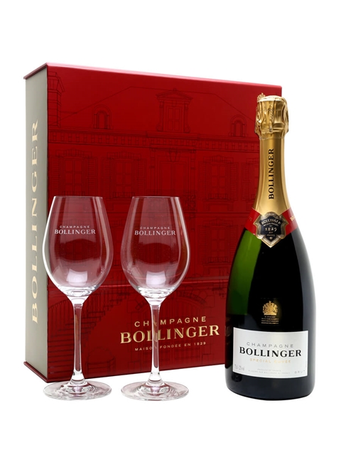 Bollinger Special Cuvee NV Champagne + 2 Glasses Pack