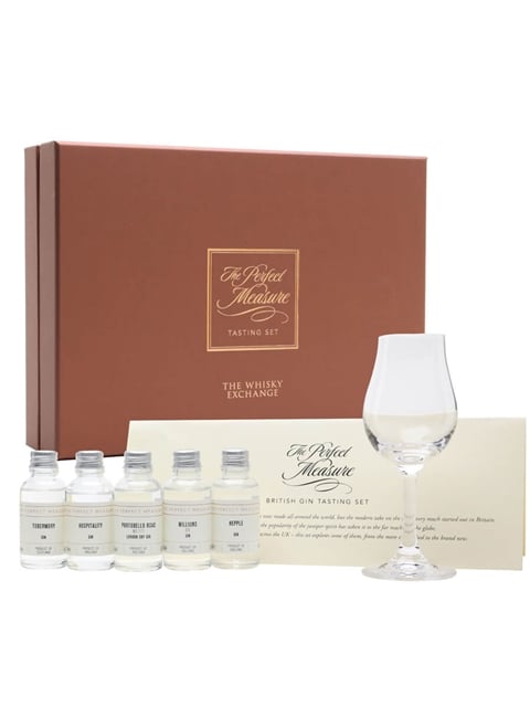 British Gin Tasting Set With Glass 5x3cl