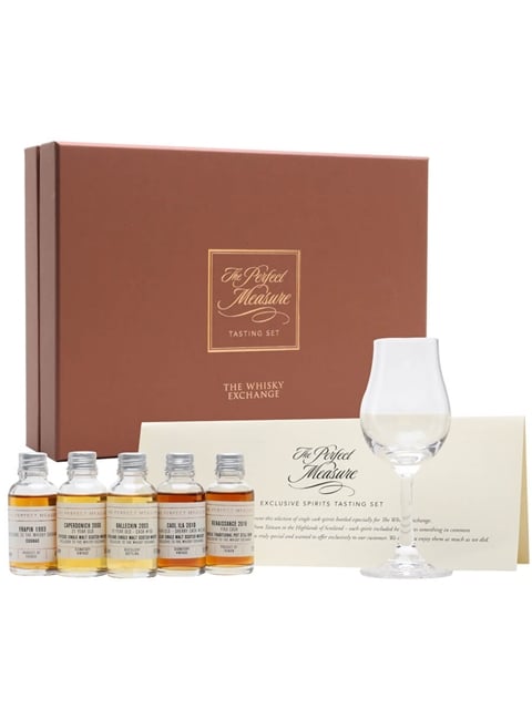 Exclusive Cognac, Rum and Whisky Tasting Set With Glass 5x3cl